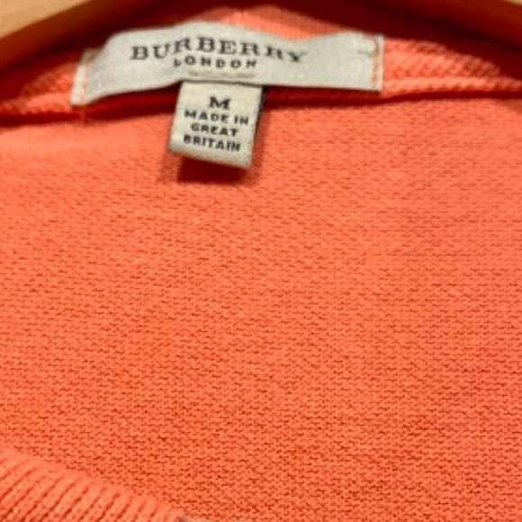BURBERRY Orange Cotton Polo Shirt - Picture 5 of 5